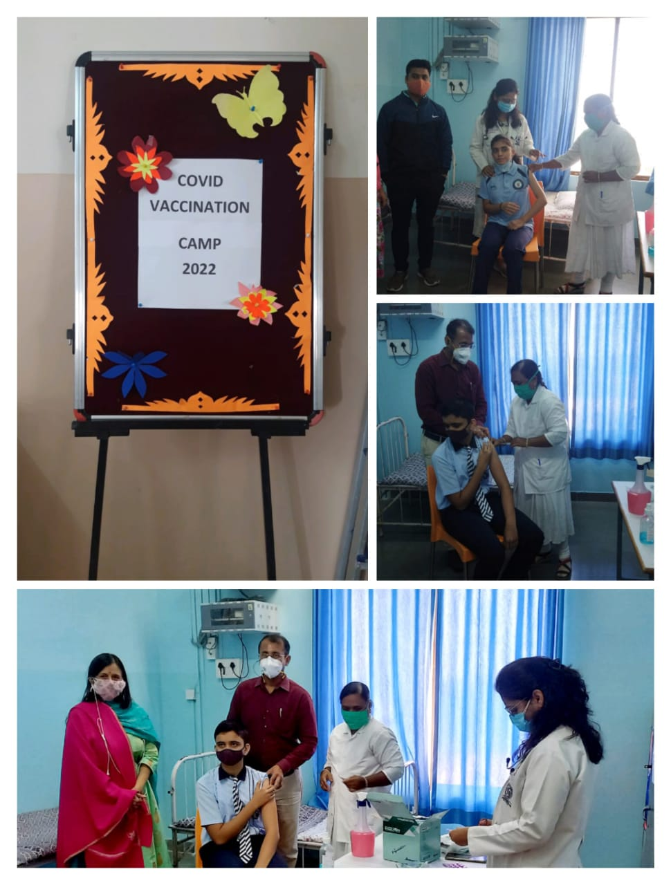  COVID Vaccination Camp at school on 10th January 2022