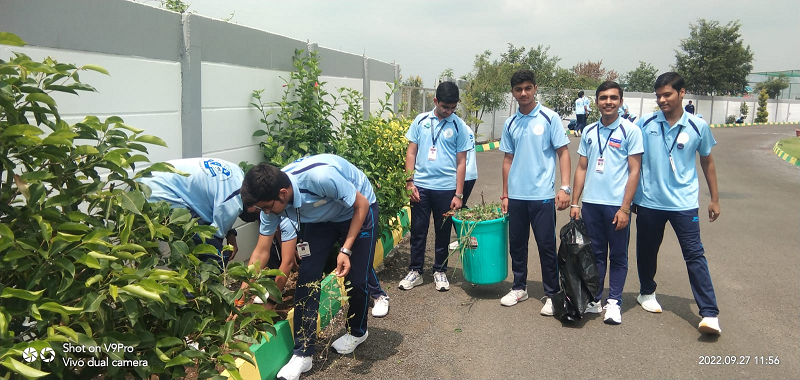 SEWA PROJECT CLEANING OUR CAMPUS..